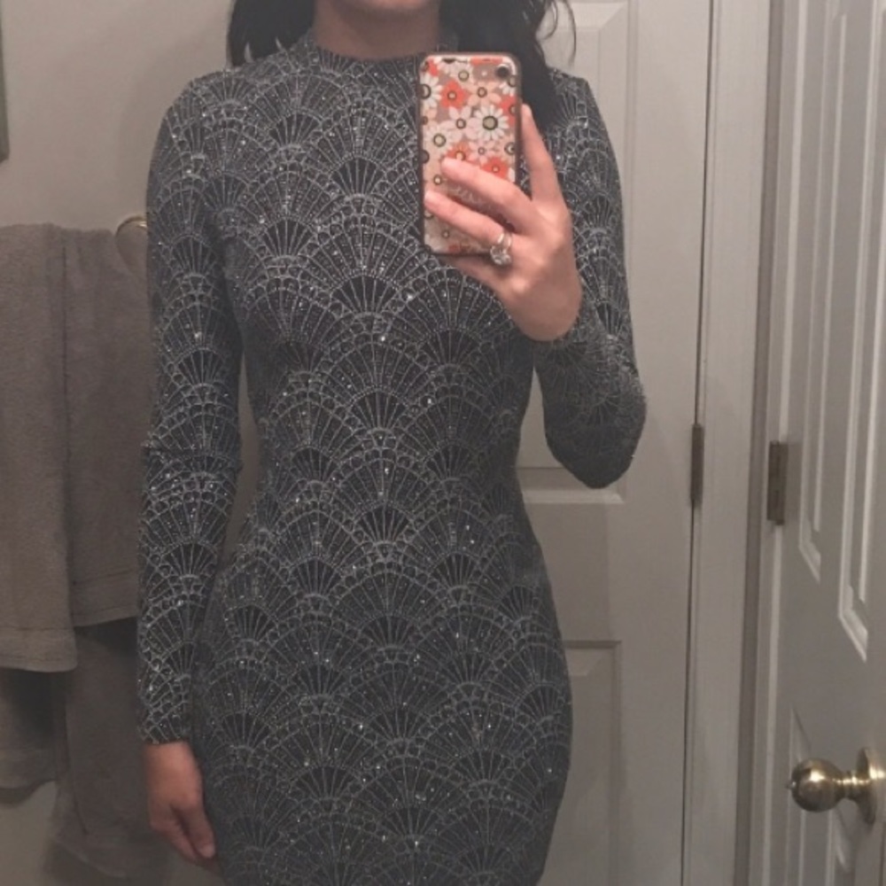 H&M sparkly mini dress
